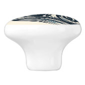 Slick Motorfiets Blauw Vuilfiets Biker Keramische Knop (Zijkant)