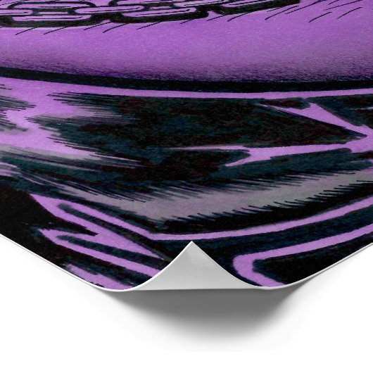 "Slick" Nick Nebulon™/Groen Zebra Poster (Hoek)