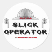Slick operator, olieveld Sticker (Voorkant)