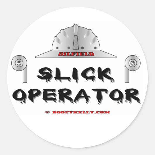 Slick operator, olieveld Sticker (Voorkant)