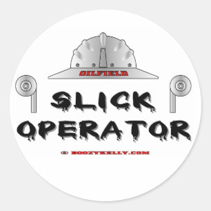 Slick operator, olieveld Sticker