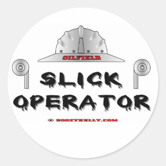 Slick operator, olieveld Sticker