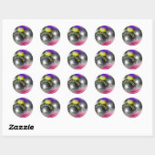 Slick Petanque ballen ontwerp Ronde Sticker (Vel)