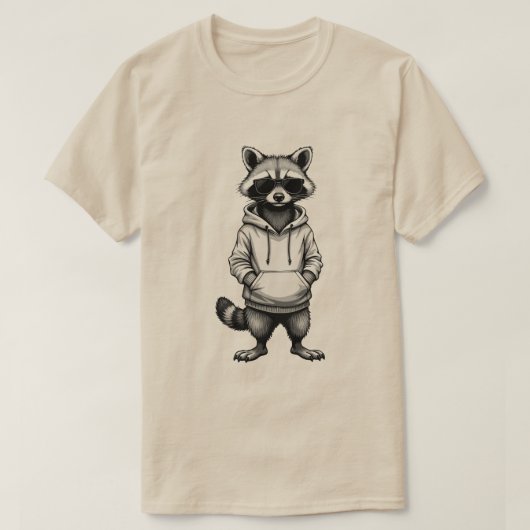 Slick Raccoon Easter Shirt: het coole T-shirt voor (Design voorkant)