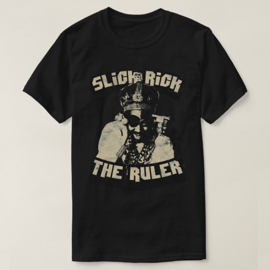 Slick Rick Old School Hip Hop Classic T-Shirt (Design voorkant)