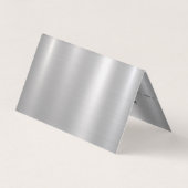 Slick zilveren achtergrond visitekaartje (Achterkant)