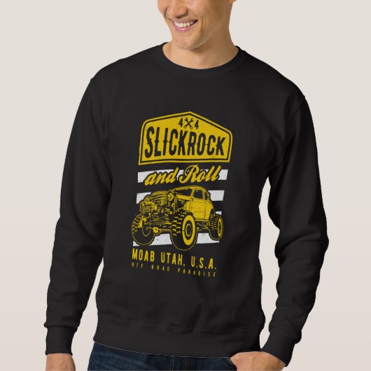Slickrock and Roll Moab Utah Offroad Rock Crawler Trui (Voorkant)