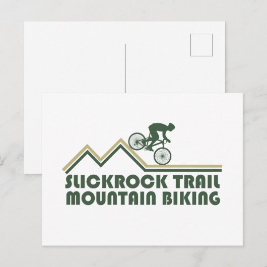 Slickrock Trails MTB mountainbiken Feestdagenkaart (Voorkant / Achterkant)