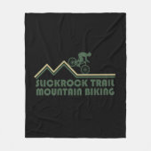 Slickrock Trails MTB mountainbiken Fleece Deken (Voorkant)