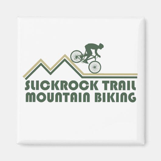 Slickrock Trails MTB mountainbiken Magneet (Voorkant)