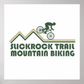 Slickrock Trails MTB mountainbiken Poster (Voorkant)