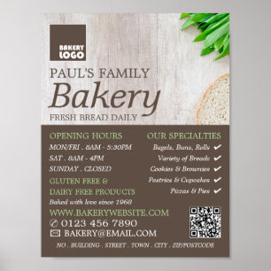 Slictbrood aan boord, bakkerijen, bakkerijwinkel poster