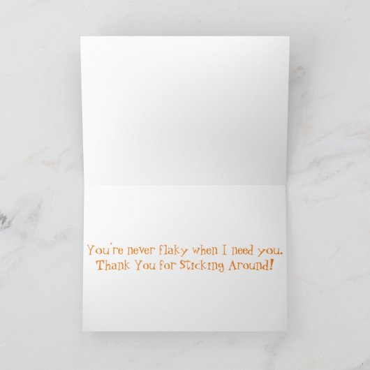 "Slicte & Buttered Garlic Bread" - Hartelijk dank  Kaart (Binnen)