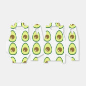 Slicte groene avocado op wit bedankdoosjes (Uitgevouwen)