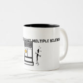 Slide1, BEWUSTMAKING VAN MEERDERE SCLEROSE Tweekleurige Koffiemok (Voorkant rechts)