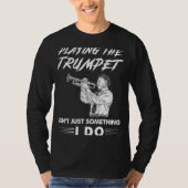 Slide into Style: Het spelen van de Trombone Insni T-shirt (Voorkant)