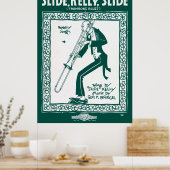 SLIDE, KELLY, SLIDE ... TROMBONE BLUES 1920 POSTER (Keuken)