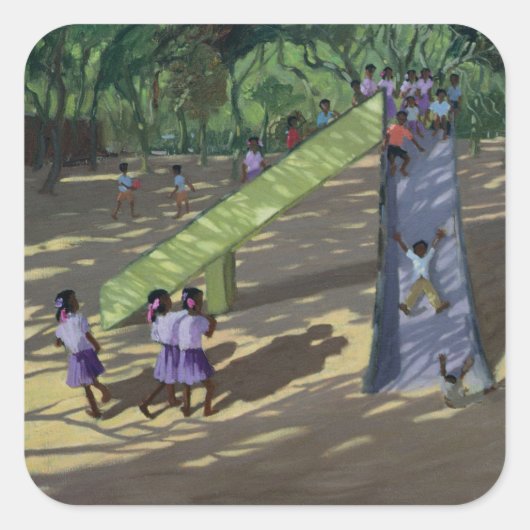 Slide Mysore Vierkante Sticker (Voorkant)