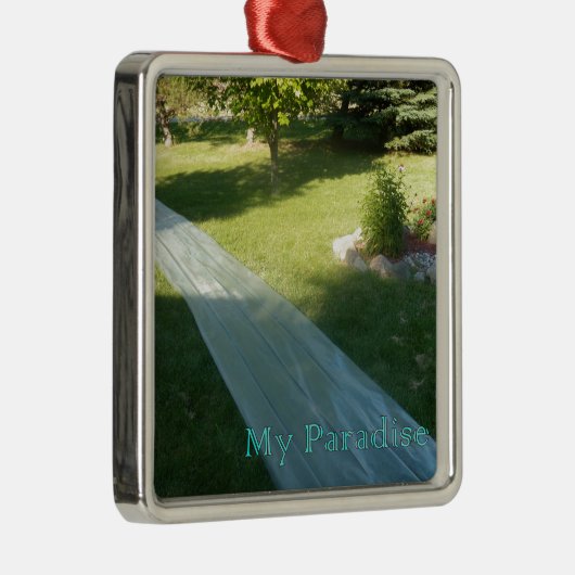 Slide Paradise Metalen Ornament (Rechts)