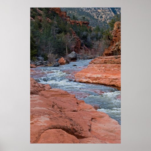 Slide Rock in Sedona, AZ 3590 Poster (Voorkant)