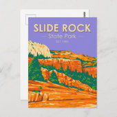 Slide Rock State Park Arizona  Briefkaart (Voorkant / Achterkant)