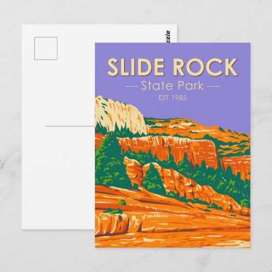 Slide Rock State Park Arizona  Briefkaart (Voorkant / Achterkant)