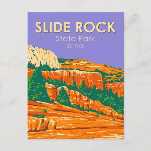 Slide Rock State Park Arizona  Briefkaart (Voorkant)