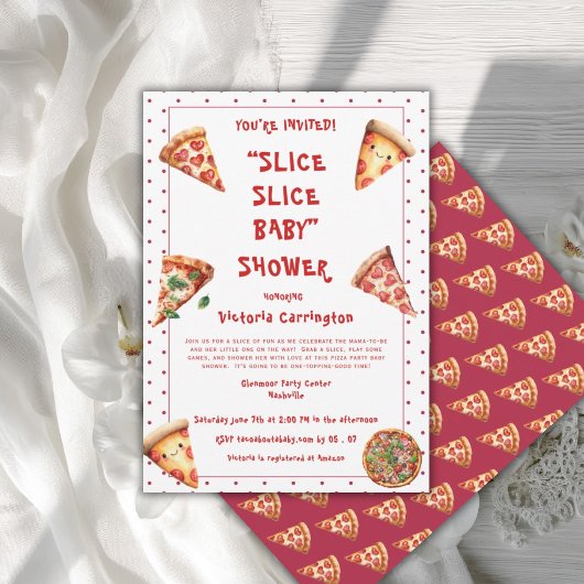 Slide Slice Baby Cute Baby Shower Kaart