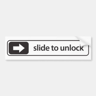 slide to unlock – auto sticker – aufkleber