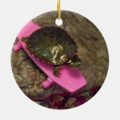 Slider Schildpad Kerst Ornament (Achterkant)