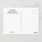 Sliding Adelie Penguin en Friend Briefkaart (Achterkant)