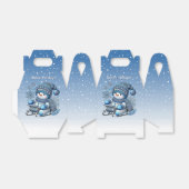 Sliding Snowman Kerstvakantie Gift Box Bedankdoosjes (Uitgevouwen)