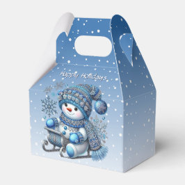 Sliding Snowman Kerstvakantie Gift Box Bedankdoosjes