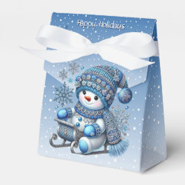 Sliding Snowman Kerstvakantie Gift Box Bedankdoosjes