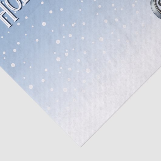 Sliding Snowman Kerstvakantie Tissue Papier (Detail)