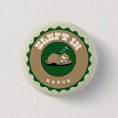sliep in badge ronde button 3,2 cm (Voorkant)