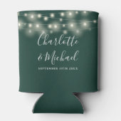 Sliert Licht Signature Script Smaragd Trouwdag Blikjeskoeler (Achterkant)