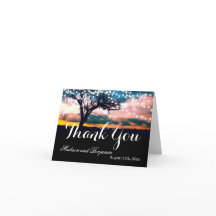 Sliert Lichtjes Boom Zonsondergang Trouw Bedankt K