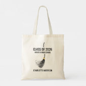 Sliert van een afstudeerhoed tote bag (Achterkant)