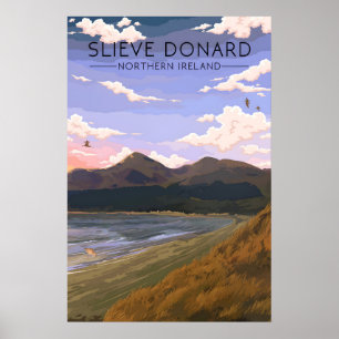Slieve Donard Noord-Ierland Reisposter Poster