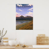 Slieve Donard Noord-Ierland Reisposter Poster (Keuken)