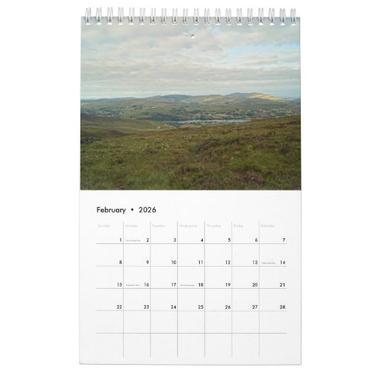 Slieve League Cliffs Ireland Kalender (Feb 2026)
