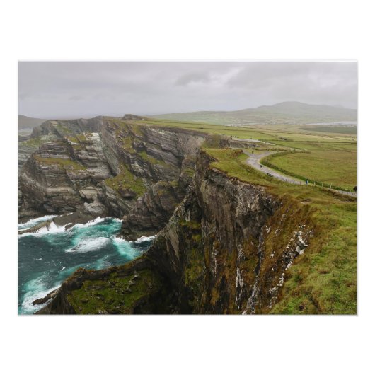 Slieve League Kliffen Foto Afdruk (Voorkant)