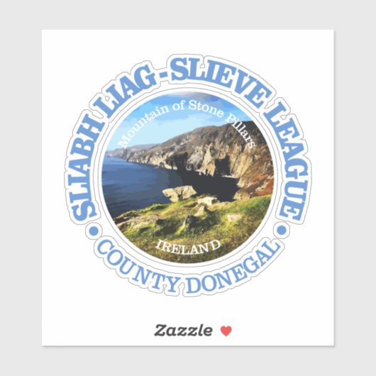 Slieve League (rood) Sticker (Vel)