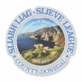 Slieve League (rood) Sticker (Voorkant)