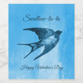 Slig la-la naughty Valentijnsdag Wijn Etiket (Enkel label)