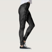 Slight Black Grunge Pencil Blotches Leggings (Rechts)