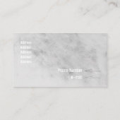 Slight Grey Grunge Pencil Blotches Visitekaartje (Achterkant)