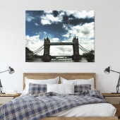Slight Trippy : London Bridge (UK) Verenigd Konink Canvas Afdruk (Insitu (Slaapkamer))