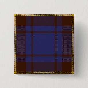 Sligo County Irish Tartan Vierkante Button 5,1 Cm